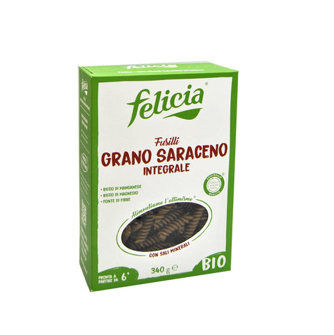 3x Felicia Fusilli di Grano saraceno Integrale 100% organic buckwheat pasta 340g