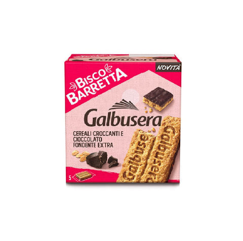 Galbusera Biscobarretta cereali e cioccolato fondente Cereal and dark chocolate bar 230gr