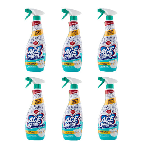 6x ACE Bagno Spray con Candeggina Fiori d'Arancio e Limone  Bath Spray with Bleach 600ml