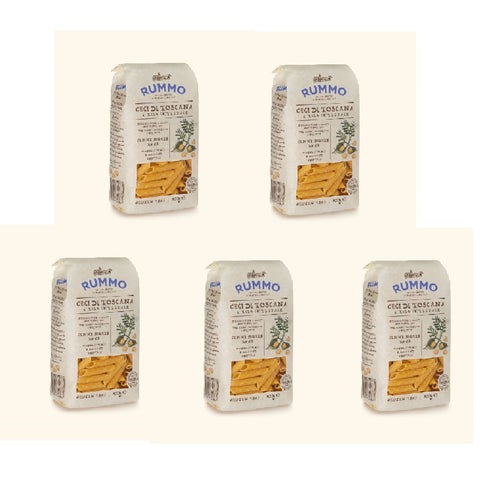 5x Rummo Penne Rigate ai Ceci N.66 chickpea pasta, legume pasta 300gr