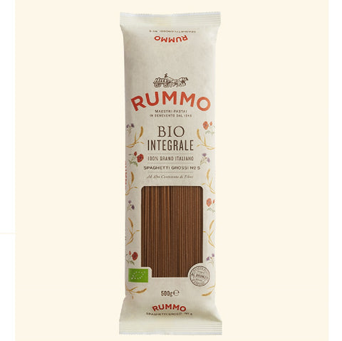 5x Rummo Spaghetti Grossi N°5 Bio Integrale 100% Italian wheat pasta 500g