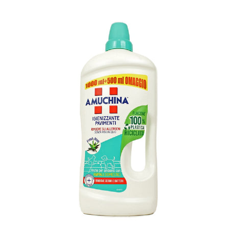 8x Amuchina Igienizzante Pavimenti Fresh Aloe  Floor Sanitizing Detergent 1500ml