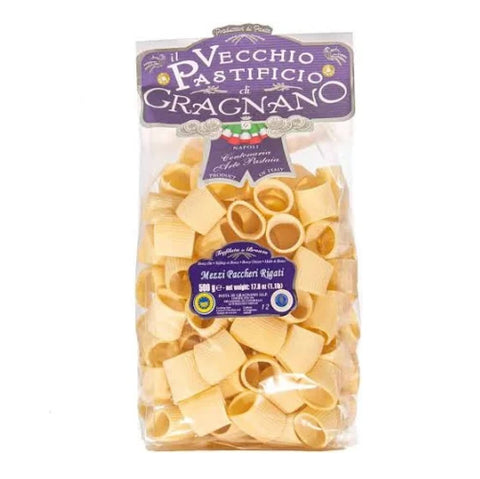 12x Il Vecchio Pastificio Paccheri rigati di Gragnano IGP artisanal pasta 500gr