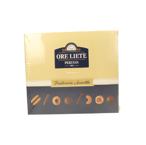 Ore Liete Perugia La Pasticceria Assortita Assorted Biscuits Italian Specialty Gift Box 250g