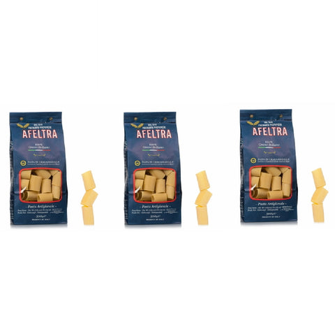 3x Afeltra Paccheri 100% Italian wheat artisanal pasta 500gr