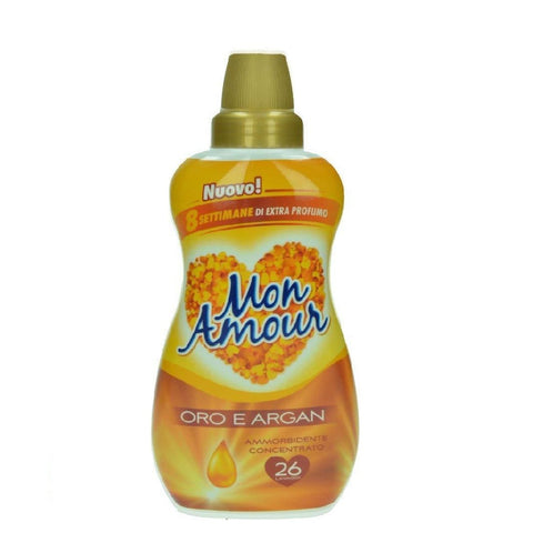 Paglieri Mon Amour Ammorbidente Concentrato Oro e Argan Concentrated Liquid Fabric Softener Gold and Argan 26 washes 650ml