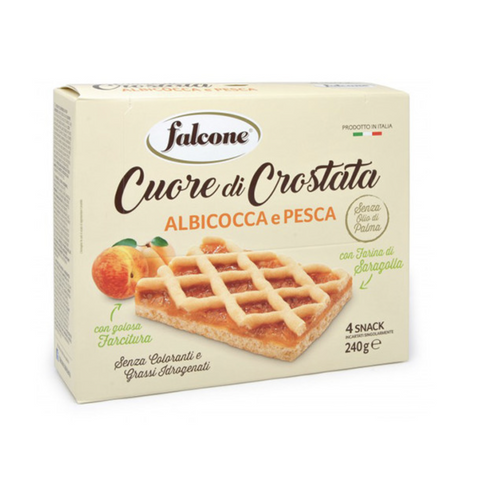 12x Falcone Crostata Albicocca e Pesca Apricot and Peach Tart 240gr