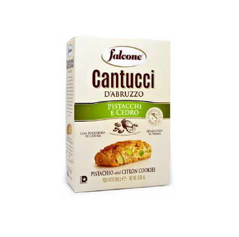 12x Falcone Cantucci pistacchio biscuits with pistachio and citron 180gr