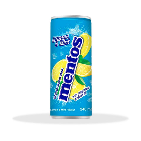 6x Mentos Lemon & Mint Lemon and mint flavoured drink 240 ml