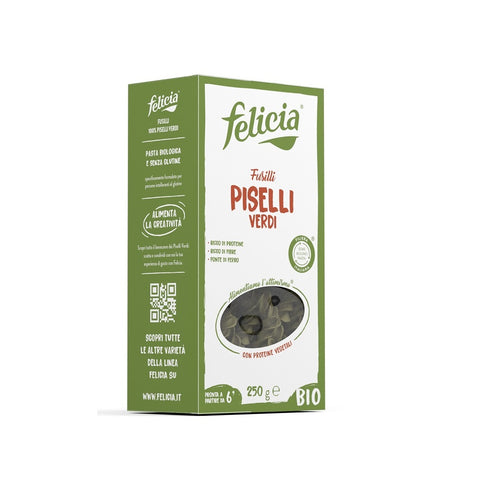 3x Felicia Fusilli di piselli verdi 100% green pea pasta from Italian supply chain 250g