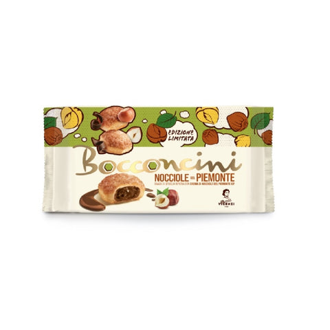 Matilde Vicenzi Bocconcini “Nocciole del Piemonte”, edizione limitata Shortcrust pastry snack filled with hazelnut cream 100g