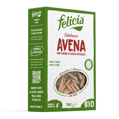 3x Felicia Caserecce con Avena Integrale Organic Pasta with Whole Oats 3400gr