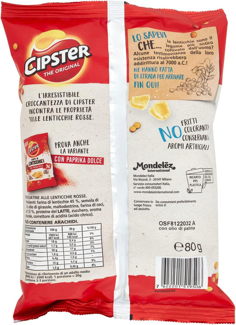 4x Cipster di Lenticchie Rosse al Sale with red lentils in salt 80g