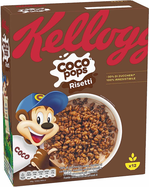 Kellog's Coco Pops RISETTI Chocolate Puffed Rice Cereal 365g