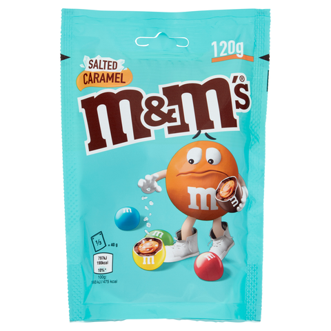 M&M's Caramello salato salted caramel snack 120g