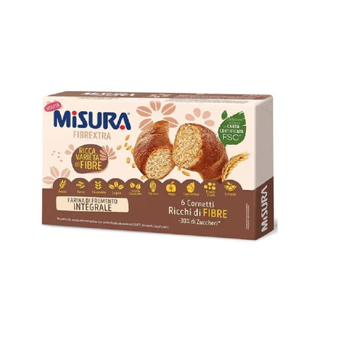 Misura Fibrextra Cornetti Integrali -30% di zuccheri Wholemeal Croissants -30% sugars 246g