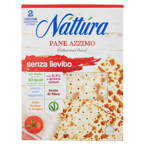 Nàttùra PANE AZZIMO senza lievito Unleavened BREAD without yeast 200gr