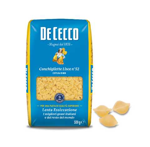 De Cecco Conchigliette Lisce n°52 pasta 500g