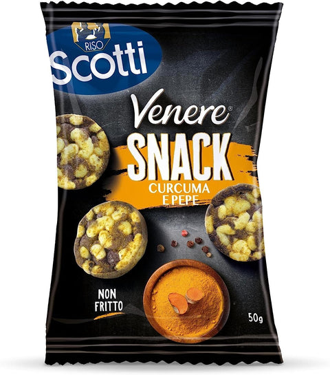 Riso Scotti Venere Snack Curcuma e Pepe Turmeric and Pepper 50g