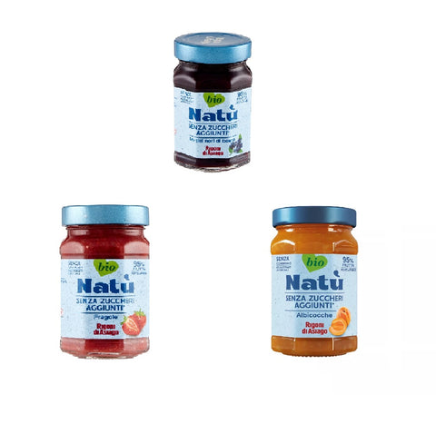 Testpaket Rigoni di Asiago Natù Organic Italian Jam trial pack 3x240g