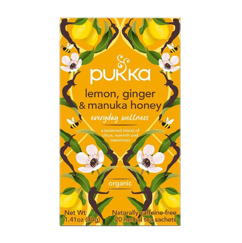 3x Pukka Lemon Ginger Manuka Honey 20filters