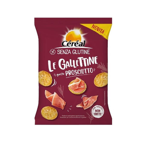 4x Cereal Le Gallettine al prosciutto Gluten-free ham-flavoured mini biscuits 70gr