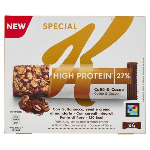 5x Kellogg's Special K High Protein Barretta con Caffè e Cacao protein bars 112g