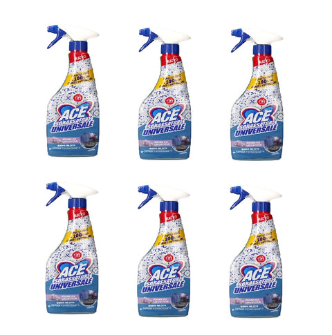 6x ACE Spray Sgrassatore Universale Fiori di Lavanda Senza Candeggina Universal degreaser spray 600ml