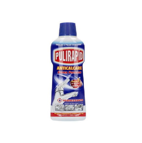 Pulirapid anticalcare igienizzante Sanitizing limescale remover for bathroom and kitchen 500ml