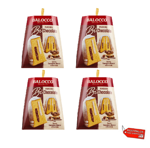 4x Balocco Pandoro Bi-Chocolate 800gr