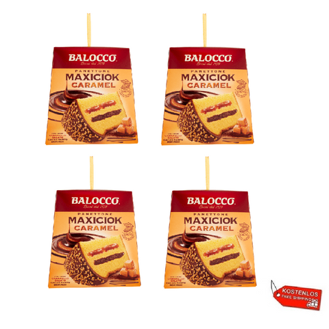 4x Balocco Panettone Maxiciok Caramel 800g