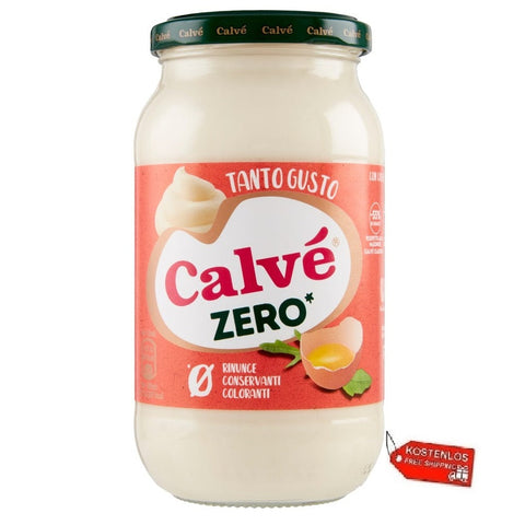 12x Calvé Zero Mayonnaise Glas 430 ml