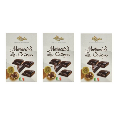 3x Maya Mini mostaccioli alle castagne Chestnut-flavored Christmas sweets 200gr