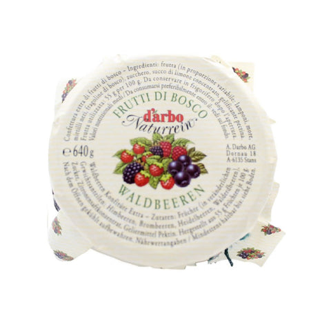 D'arbo Gusto Infinito confettura ai frutti di bosco wild berry jam 640g