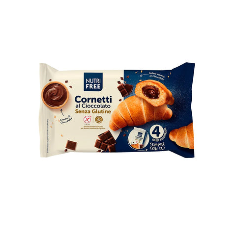 Nutri Free Cornetti al cioccolato senza glutine Gluten free chocolate croissants 200gr (4x50g)