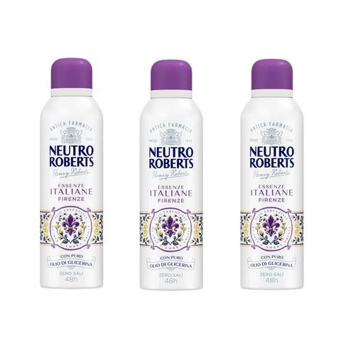 3x Neutro Roberts Essenze italiane FIRENZE deodorant spray 200ml