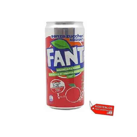 24x Fanta Arancia Rossa Zero Igp Blood orange 330ml