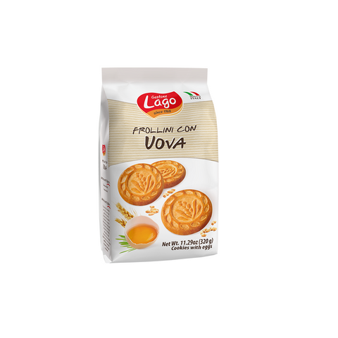 Gastone Lago Frollini con Uova 320gr - Biscuits with Eggs 320gr -