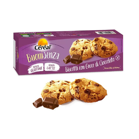 Cèrèal Biscotti con gocce di cioccolato Gluten-free chocolate biscuits 150g