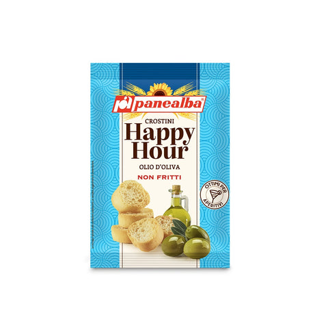 7x Panealba Happy Hour Crostini all'Olio D'Oliva Olive Oil 50gr