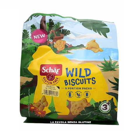 3x Schar Wild Biscuits gluten free 115gr