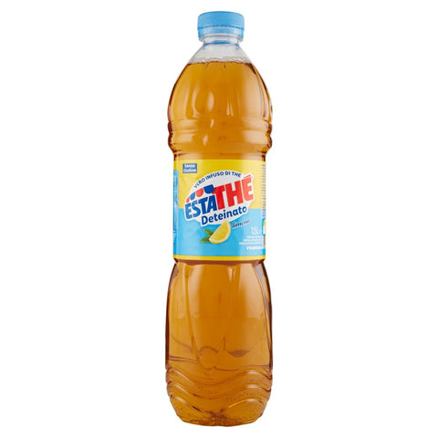 Ferrero Estathè Thè Deteinato al Limone Italian Lemon decaffeinated iced tea PET 1.5Lt