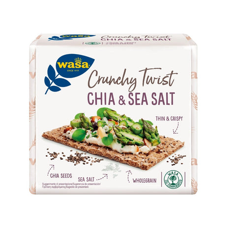 Wasa Crunchy Twist Chia & Sea Salt 245g