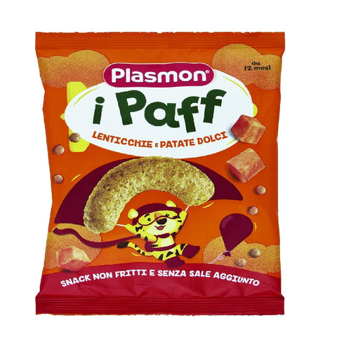 5x Plasmon Paff lenticchie e patate  snacks for children 15gr