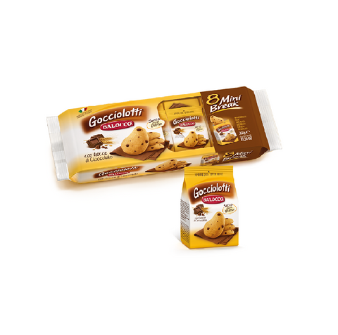 Balocco Gocciolotti 8 mini break Italian biscuits 300g (8x37,5g)