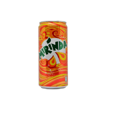 6x Mirinda Orange Flavor Soft Drink 330ml