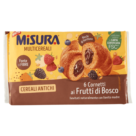 Misura Multicereali Cornetti ai Frutti di Bosco Multigrain croissants with wild berries 298g