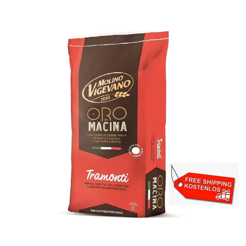 Molino Vigevano Tramonti  Farina Typ "0" with stone ground wheat 10kg