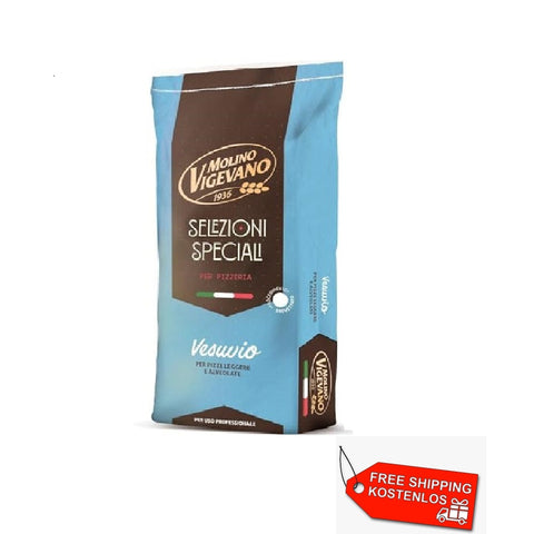 Molino Vigevano Vesuvio Farina di grano tenero type “0” for Neapolitan pizza 10 kg