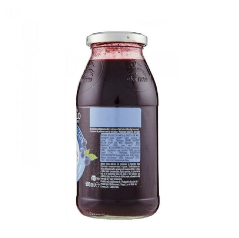 12x Alce Nero Nettare Biologico di Mirtillo Organic Blueberry Nectar in glass 500ml